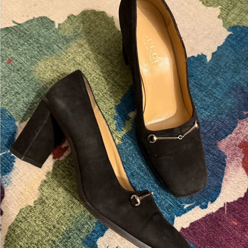 Gucci Women's Suede Black Heels